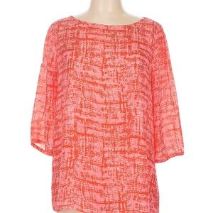 Banana Republic Pink and Orange Blouse